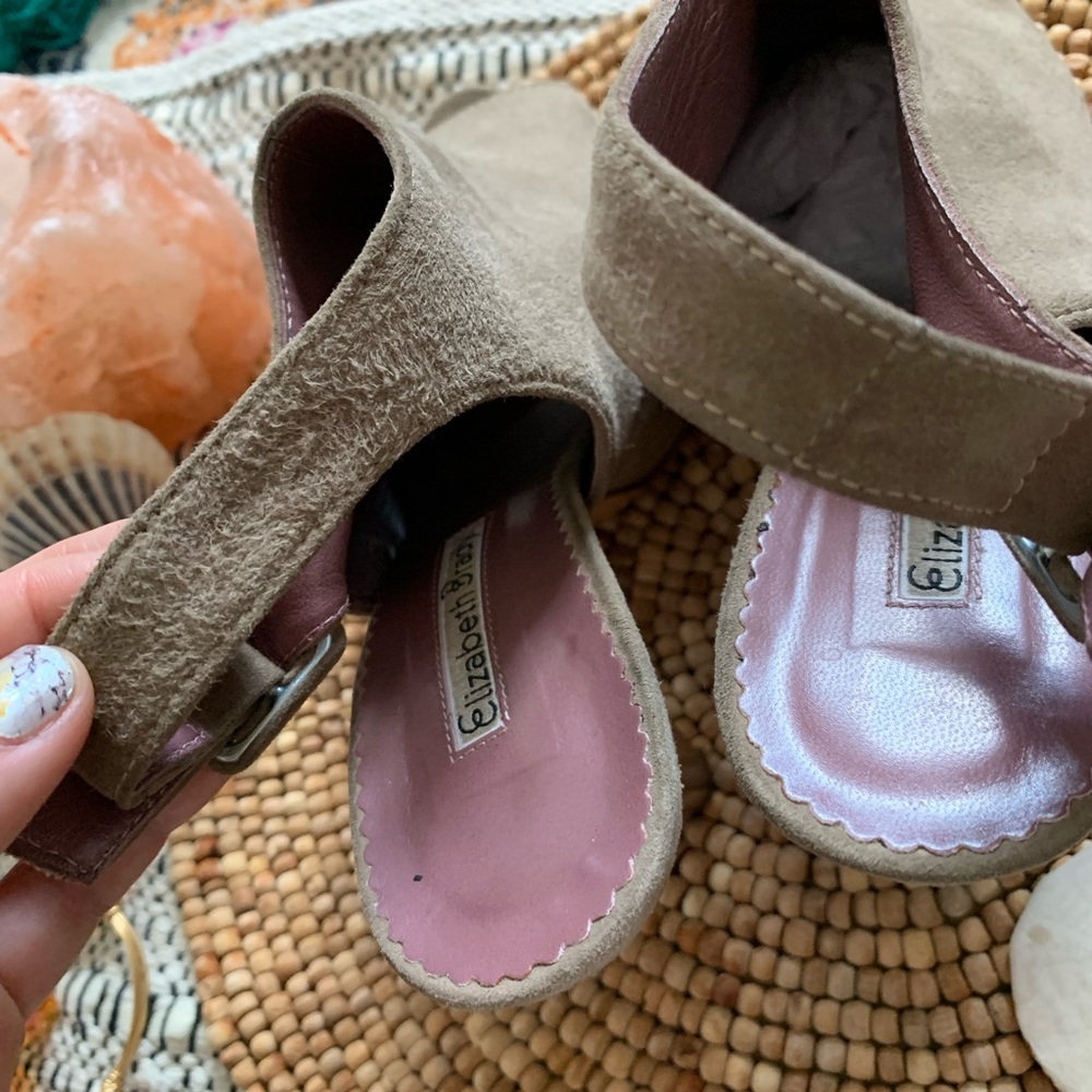 Elizabeth Brady Platform Shoe Made In Italy S38.5 Gem